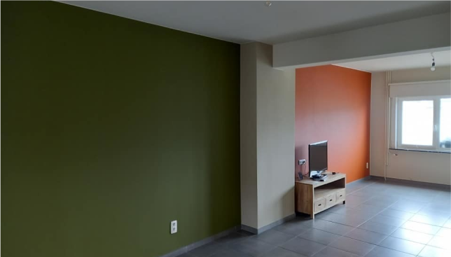 Behangen accentmuur in een slaapkamer