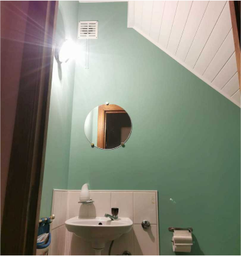 Afgewerkte gevel van een woning in Aalst